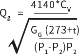 Flow Coefficient(Gas)