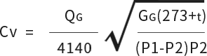 Flow Coefficient(Gas)
