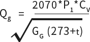 Flow Coefficient(Gas)